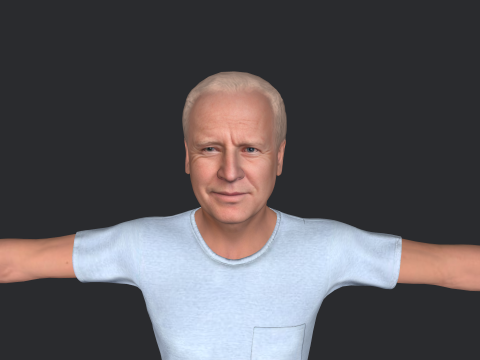 Joe Biden Hyper Realistic Full Body Rigged Character 3Dモデル