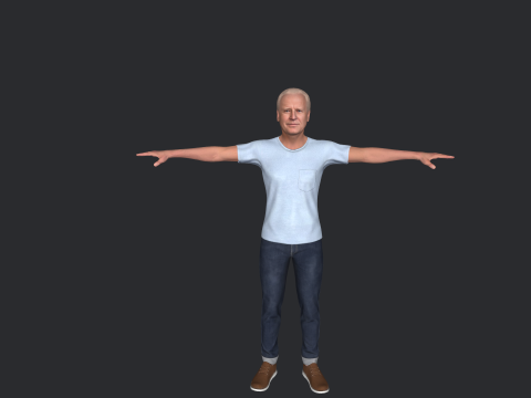 Joe Biden Hyper Realistic Full Body Rigged Character 3Dモデル