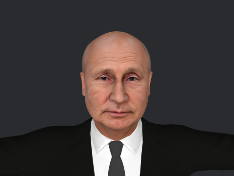 Vladimir Putin Hyper Realistic Full Body Rigged Character 3Dモデル