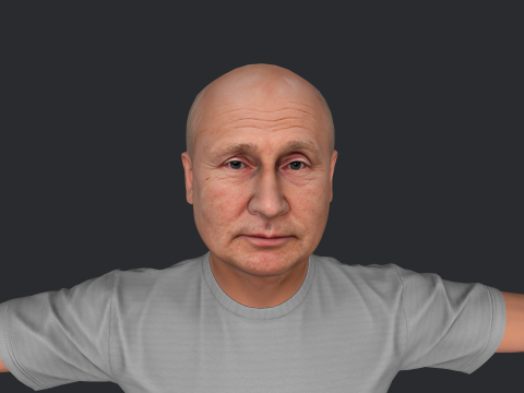 Vladimir Putin Hyper Realistic Full Body Rigged Character 3Dモデル