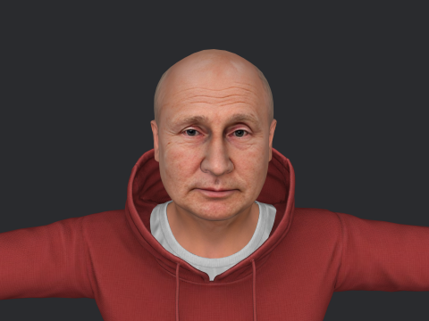 Vladimir Putin Hyper Realistic Full Body Rigged Character 3Dモデル