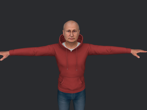 Vladimir Putin Hyper Realistic Full Body Rigged Character 3Dモデル
