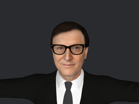 Bill Gates Hyper Realistic Full Body Rigged Character 3Dモデル
