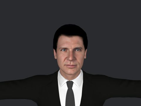 Harrison Hyper Realistic Full Body Rigged Character 3D Model