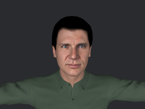 Harrison Hyper Realistic Full Body Rigged Character 3Dモデル