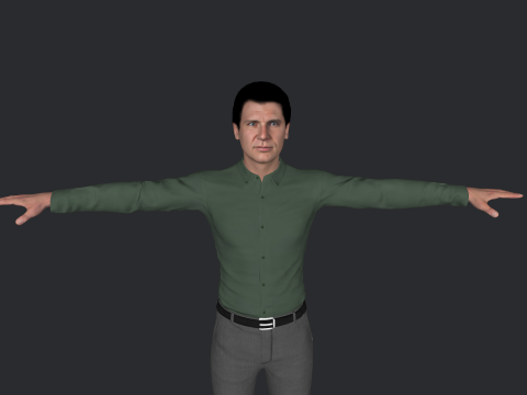 Harrison Hyper Realistic Full Body Rigged Character 3Dモデル