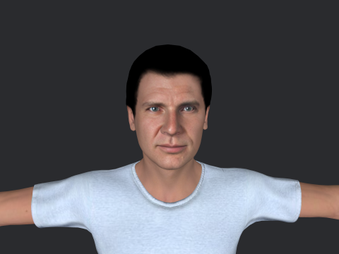 Harrison Hyper Realistic Full Body Rigged Character 3Dモデル
