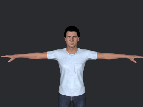 Harrison Hyper Realistic Full Body Rigged Character 3Dモデル