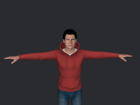Harrison Hyper Realistic Full Body Rigged Character 3Dモデル
