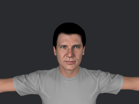 Harrison Hyper Realistic Full Body Rigged Character 3Dモデル