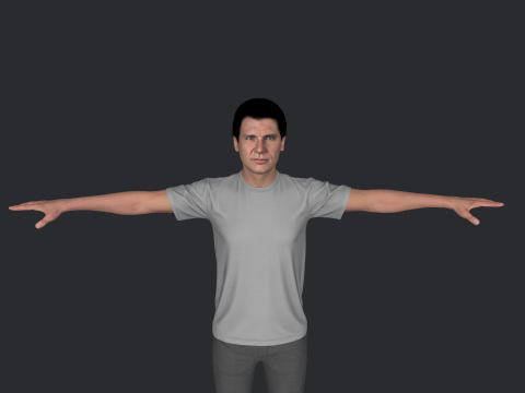 Harrison Hyper Realistic Full Body Rigged Character 3Dモデル
