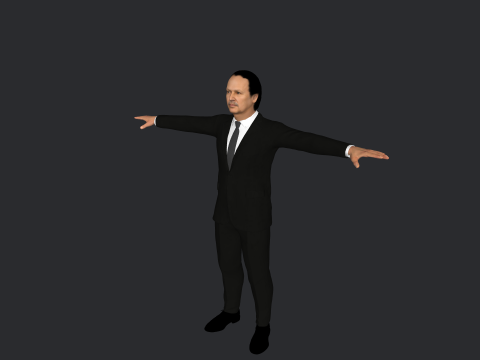 Abdelaziz Bouteflika Hyper Realistic Full Body Rigged Character 3Dモデル