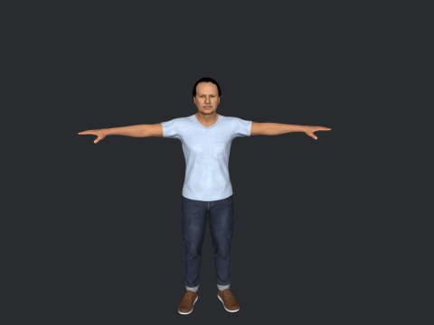 Abdelaziz Bouteflika Hyper Realistic Full Body Rigged Character 3Dモデル