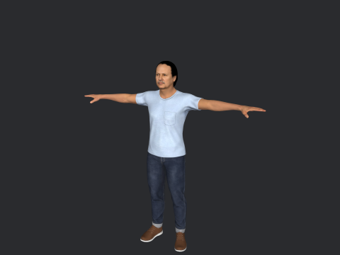 Abdelaziz Bouteflika Hyper Realistic Full Body Rigged Character 3Dモデル