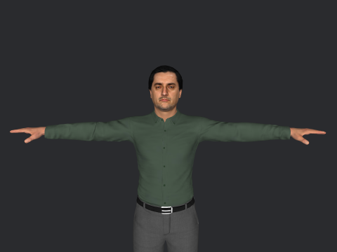 Abdullah Abdullah Hyper Realistic Full Body Rigged Character 3D Model