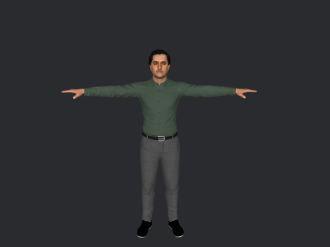 Abdullah Abdullah Hyper Realistic Full Body Rigged Character 3D Model