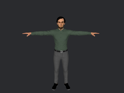 Abraham Lincoln Hyper Realistic Full Body Rigged Character 3Dモデル