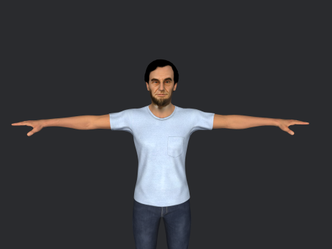 Abraham Lincoln Hyper Realistic Full Body Rigged Character 3Dモデル