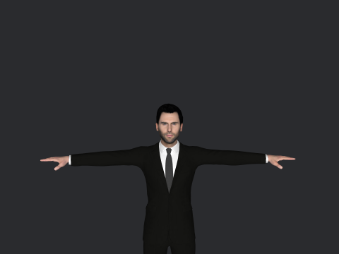Adam Levine Hyper Realistic Full Body Rigged Character 3Dモデル