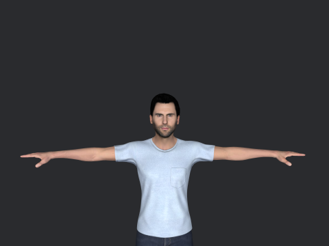 Adam Levine Hyper Realistic Full Body Rigged Character 3Dモデル
