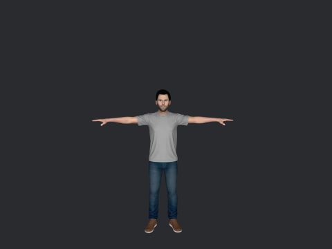 Adam Levine Hyper Realistic Full Body Rigged Character 3Dモデル