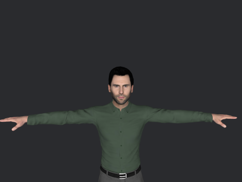 Adam Levine Hyper Realistic Full Body Rigged Character 3Dモデル