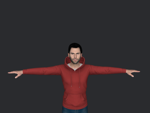 Adam Levine Hyper Realistic Full Body Rigged Character 3Dモデル
