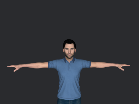 Adam Levine Hyper Realistic Full Body Rigged Character 3Dモデル
