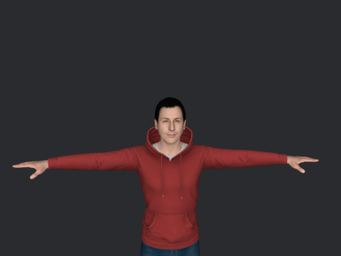Adam Sandler Hyper Realistic Full Body Rigged Character 3D Model