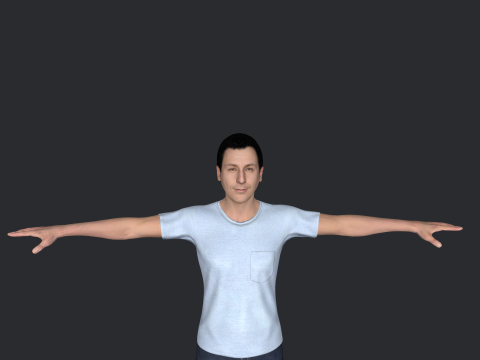Adam Sandler Hyper Realistic Full Body Rigged Character 3D Model