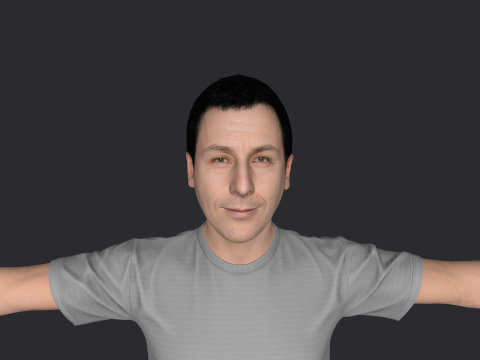 Adam Sandler Hyper Realistic Full Body Rigged Character 3D Model