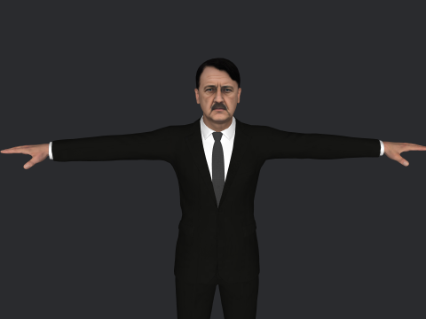 Adolf Hitler Hyper Realistic Full Body Rigged Character 3Dモデル