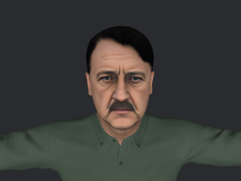 Adolf Hitler Hyper Realistic Full Body Rigged Character 3Dモデル