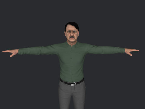 Adolf Hitler Hyper Realistic Full Body Rigged Character 3Dモデル