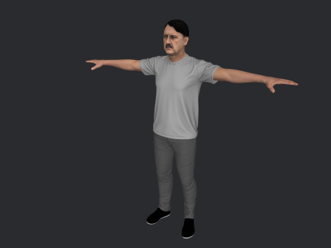 Adolf Hitler Hyper Realistic Full Body Rigged Character 3Dモデル