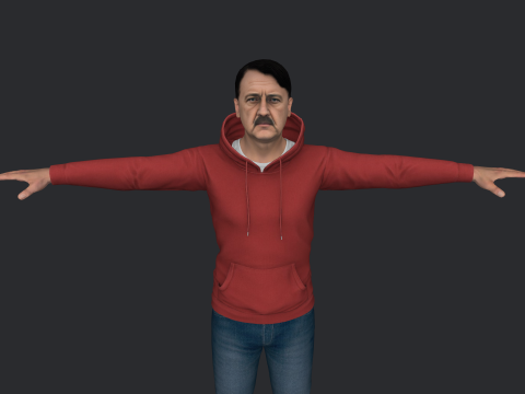 Adolf Hitler Hyper Realistic Full Body Rigged Character 3Dモデル