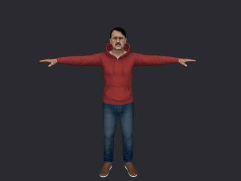Adolf Hitler Hyper Realistic Full Body Rigged Character 3Dモデル