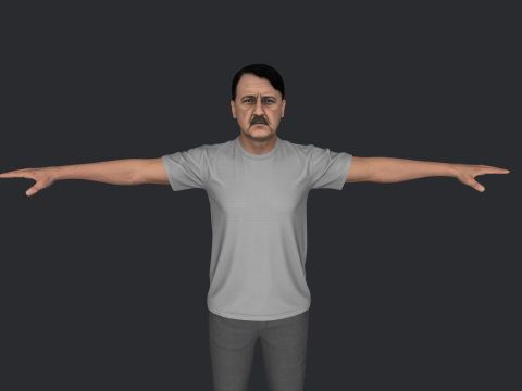 Adolf Hitler Hyper Realistic Full Body Rigged Character 3Dモデル