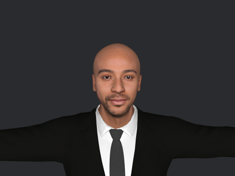 Aj Dillon Hyper Realistic Full Body Rigged Character 3Dモデル
