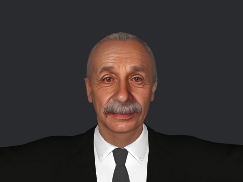 Albert Einstein Hyper Realistic Full Body Rigged Character 3Dモデル