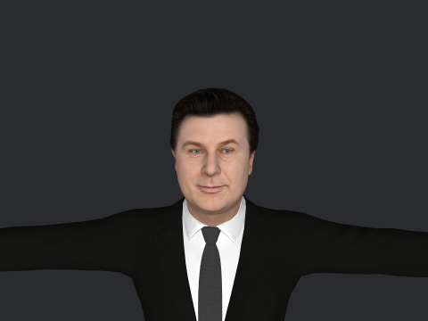 Alec Baldwin Hyper Realistic Full Body Rigged Character 3Dモデル