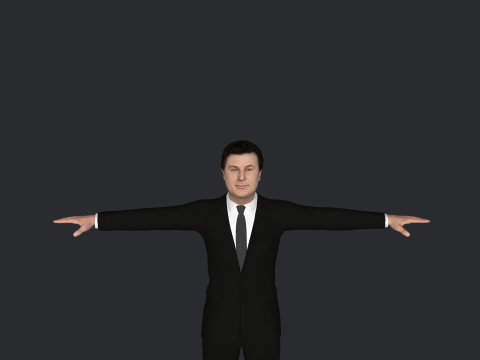 Alec Baldwin Hyper Realistic Full Body Rigged Character Modello 3D