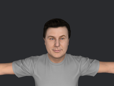 Alec Baldwin Hyper Realistic Full Body Rigged Character Modello 3D