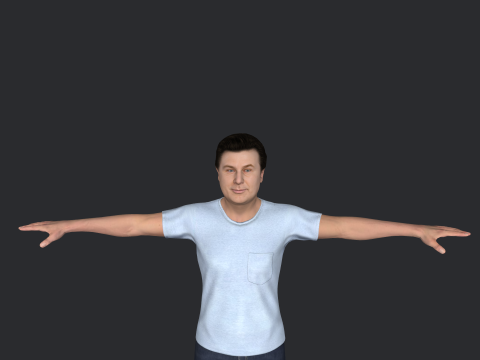 Alec Baldwin Hyper Realistic Full Body Rigged Character Modello 3D