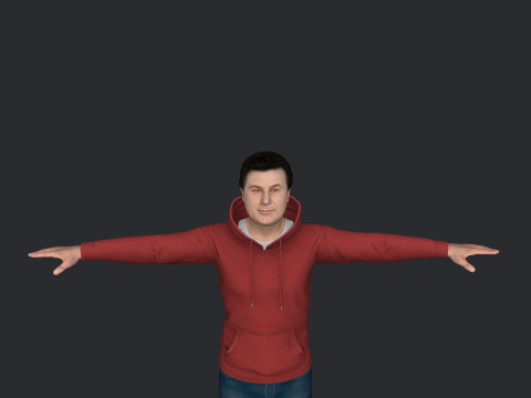 Alec Baldwin Hyper Realistic Full Body Rigged Character Modello 3D