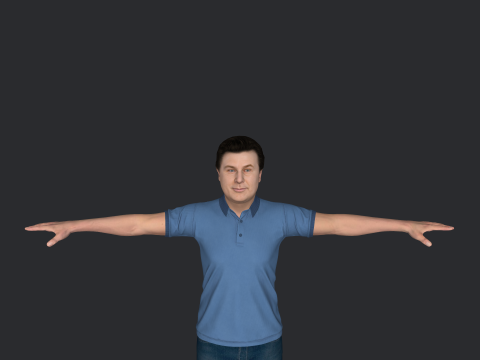 Alec Baldwin Hyper Realistic Full Body Rigged Character Modello 3D