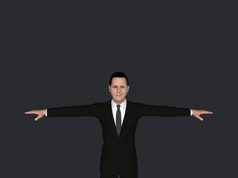 Alejandro Sanz Hyper Realistic Full Body Rigged Character Modello 3D