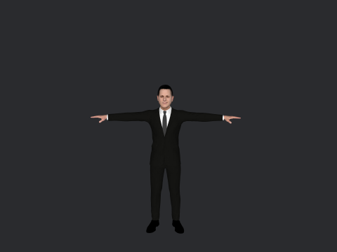 Alejandro Sanz Hyper Realistic Full Body Rigged Character Modello 3D