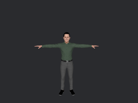 Alejandro Sanz Hyper Realistic Full Body Rigged Character Modello 3D