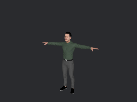 Alejandro Sanz Hyper Realistic Full Body Rigged Character Modello 3D